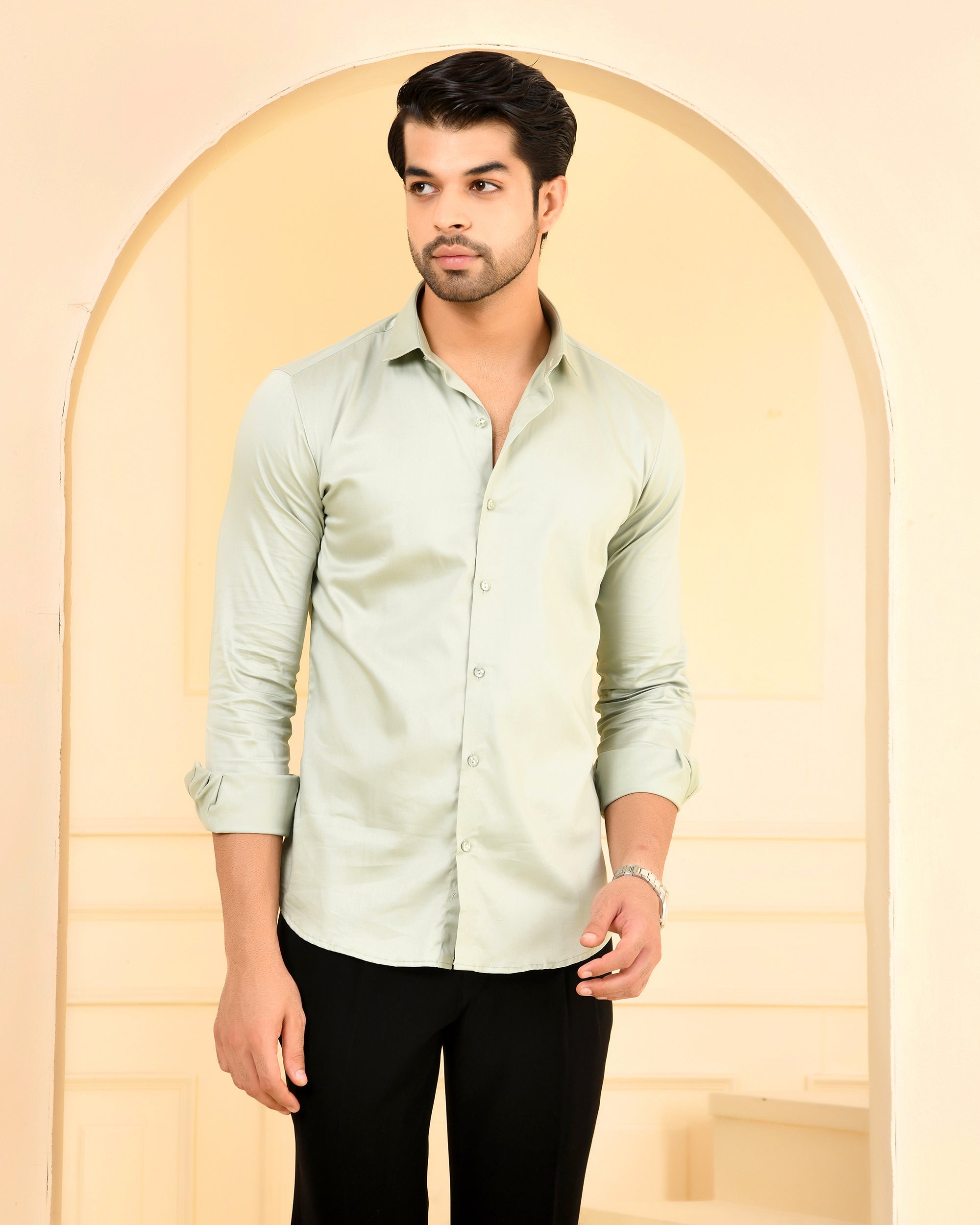 Soft Sage Solid Shirt