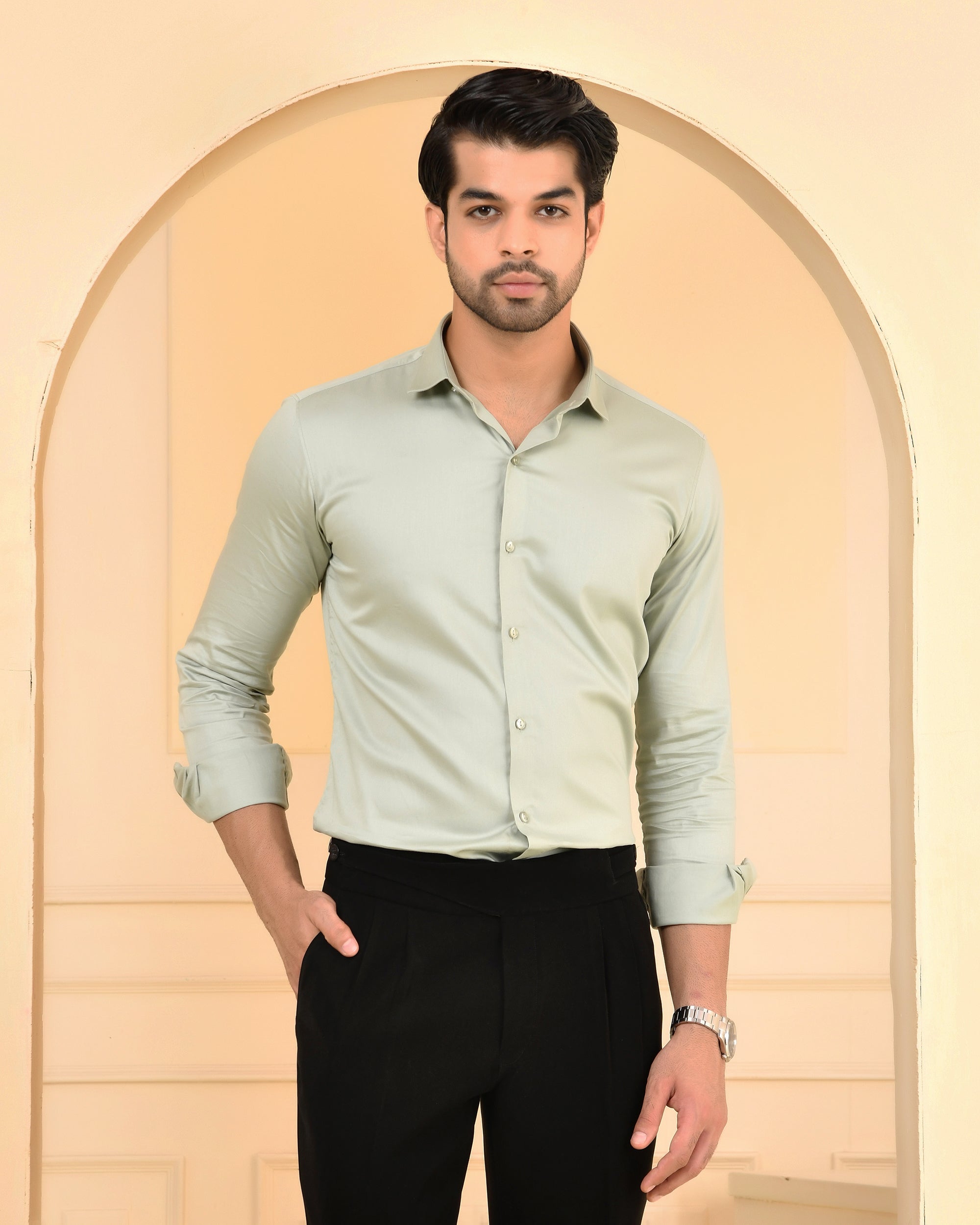 Soft Sage Solid Shirt